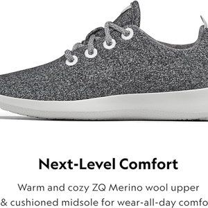 Allbird's Grey Wool Runners - Men's Size 8 - New In Box